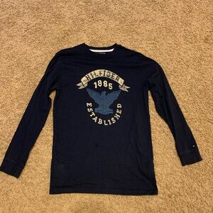 Tommy Hilfiger Boys Dark Blue Longsleeve Shirt Size XL(14-16)